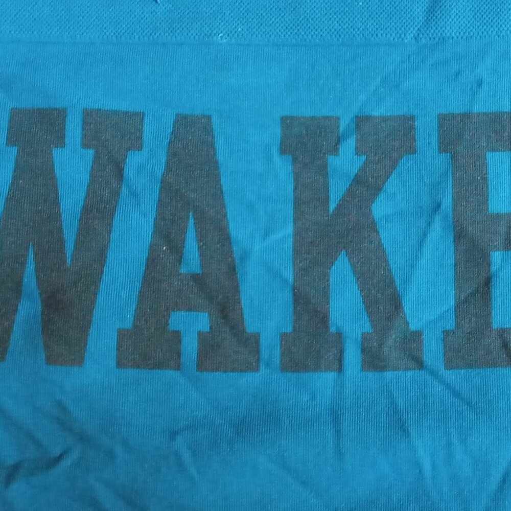 Vintage Cute RARE Victoria's Secret PINK Hipster Turquoise Blue WAKE UP Panties - Picture 6 of 8